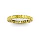 3 - Allie 3.00 mm Princess Cut Yellow Sapphire Eternity Band 