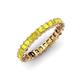 4 - Allie 3.00 mm Princess Cut Yellow Sapphire Eternity Band 