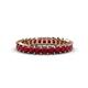 1 - Allie 3.00 mm Princess Cut Ruby Eternity Band 