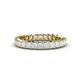 1 - Allie 3.00 mm Princess Cut White Sapphire Eternity Band 