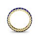 5 - Allie 3.00 mm Princess Cut Blue Sapphire Eternity Band 