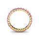 5 - Allie 3.00 mm Princess Cut Pink Sapphire Eternity Band 