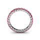 5 - Allie 3.00 mm Princess Cut Rhodolite Garnet Eternity Band 