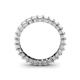5 - Allie 3.00 mm Princess Cut White Sapphire Eternity Band 