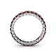 5 - Allie 3.00 mm Princess Cut Red Garnet Eternity Band 