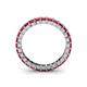 5 - Allie 3.00 mm Princess Cut Ruby Eternity Band 
