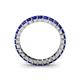 5 - Allie 3.00 mm Princess Cut Blue Sapphire Eternity Band 