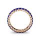 5 - Allie 3.00 mm Princess Cut Blue Sapphire Eternity Band 