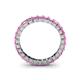 5 - Allie 3.00 mm Princess Cut Pink Sapphire Eternity Band 