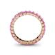 5 - Allie 3.00 mm Princess Cut Pink Sapphire Eternity Band 