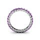 5 - Allie 3.00 mm Princess Cut Amethyst Eternity Band 