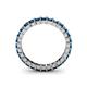 5 - Allie 3.00 mm Princess Cut Blue Topaz Eternity Band 