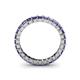 5 - Allie 3.00 mm Princess Cut Iolite Eternity Band 
