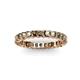 3 - Allie 3.00 mm Princess Cut Smoky Quartz Eternity Band 