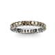 3 - Allie 3.00 mm Princess Cut Smoky Quartz Eternity Band 