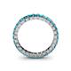 5 - Allie 3.00 mm Princess Cut Blue Diamond Eternity Band 