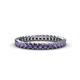 1 - Allie 2.50 mm Princess Cut Iolite Eternity Band 
