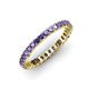 4 - Allie 2.50 mm Princess Cut Iolite Eternity Band 