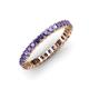 4 - Allie 2.50 mm Princess Cut Iolite Eternity Band 