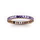 3 - Allie 2.50 mm Princess Cut Iolite Eternity Band 