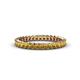 1 - Allie 2.50 mm Princess Cut Citrine Eternity Band 