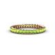 1 - Allie 2.50 mm Princess Cut Peridot Eternity Band 