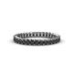 1 - Allie 2.50 mm Princess Cut Black Diamond Eternity Band 