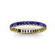 3 - Allie 2.50 mm Princess Cut Blue Sapphire Eternity Band 