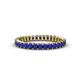 1 - Allie 2.50 mm Princess Cut Blue Sapphire Eternity Band 