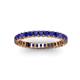 3 - Allie 2.50 mm Princess Cut Blue Sapphire Eternity Band 