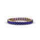 1 - Allie 2.50 mm Princess Cut Blue Sapphire Eternity Band 