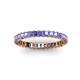 3 - Allie 2.50 mm Princess Cut Tanzanite Eternity Band 