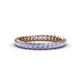 1 - Allie 2.50 mm Princess Cut Tanzanite Eternity Band 