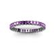 3 - Allie 2.50 mm Princess Cut Amethyst Eternity Band 