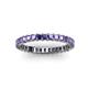 3 - Allie 2.50 mm Princess Cut Iolite Eternity Band 