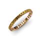 4 - Allie 2.50 mm Princess Cut Citrine Eternity Band 