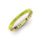 4 - Allie 2.50 mm Princess Cut Peridot Eternity Band 