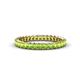1 - Allie 2.50 mm Princess Cut Peridot Eternity Band 