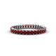 1 - Allie 2.50 mm Princess Cut Red Garnet Eternity Band 
