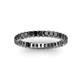3 - Allie 2.50 mm Princess Cut Black Diamond Eternity Band 