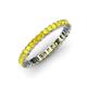 4 - Allie 2.50 mm Princess Cut Yellow Sapphire Eternity Band 