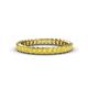 1 - Allie 2.50 mm Princess Cut Yellow Sapphire Eternity Band 
