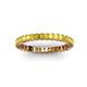 3 - Allie 2.50 mm Princess Cut Yellow Sapphire Eternity Band 