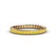 1 - Allie 2.50 mm Princess Cut Yellow Sapphire Eternity Band 