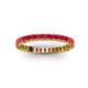 3 - Allie 2.50 mm Princess Cut Ruby Eternity Band 