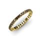 4 - Allie 2.50 mm Princess Cut Smoky Quartz Eternity Band 