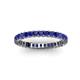 3 - Allie 2.50 mm Princess Cut Blue Sapphire Eternity Band 