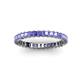 3 - Allie 2.50 mm Princess Cut Tanzanite Eternity Band 