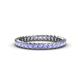 1 - Allie 2.50 mm Princess Cut Tanzanite Eternity Band 