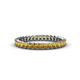 1 - Allie 2.50 mm Princess Cut Citrine Eternity Band 